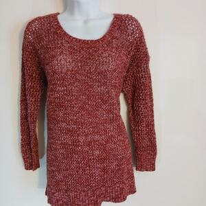 Lucky Brand Women's Maroon Knit Sweater